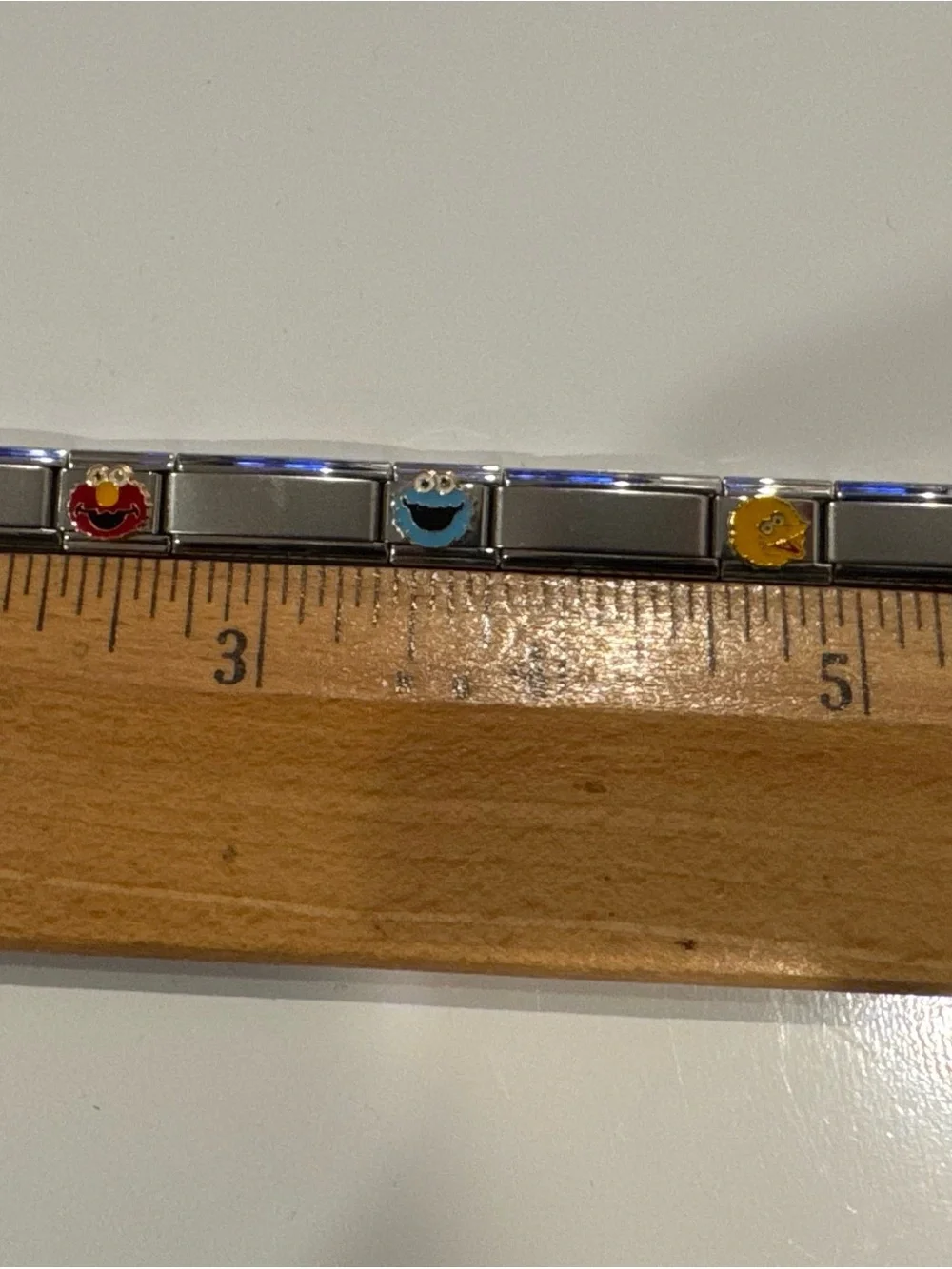 Italian Charm Bracelet Y2K With Talexia Sesame Street 9mm Charms Elmo Big Bird